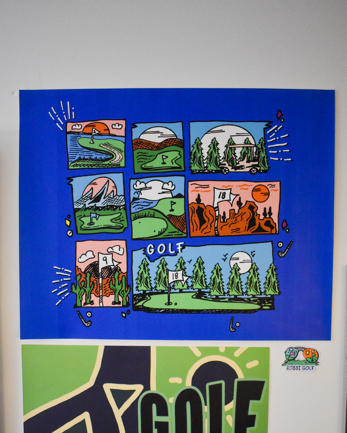 Golf Scenery Poster