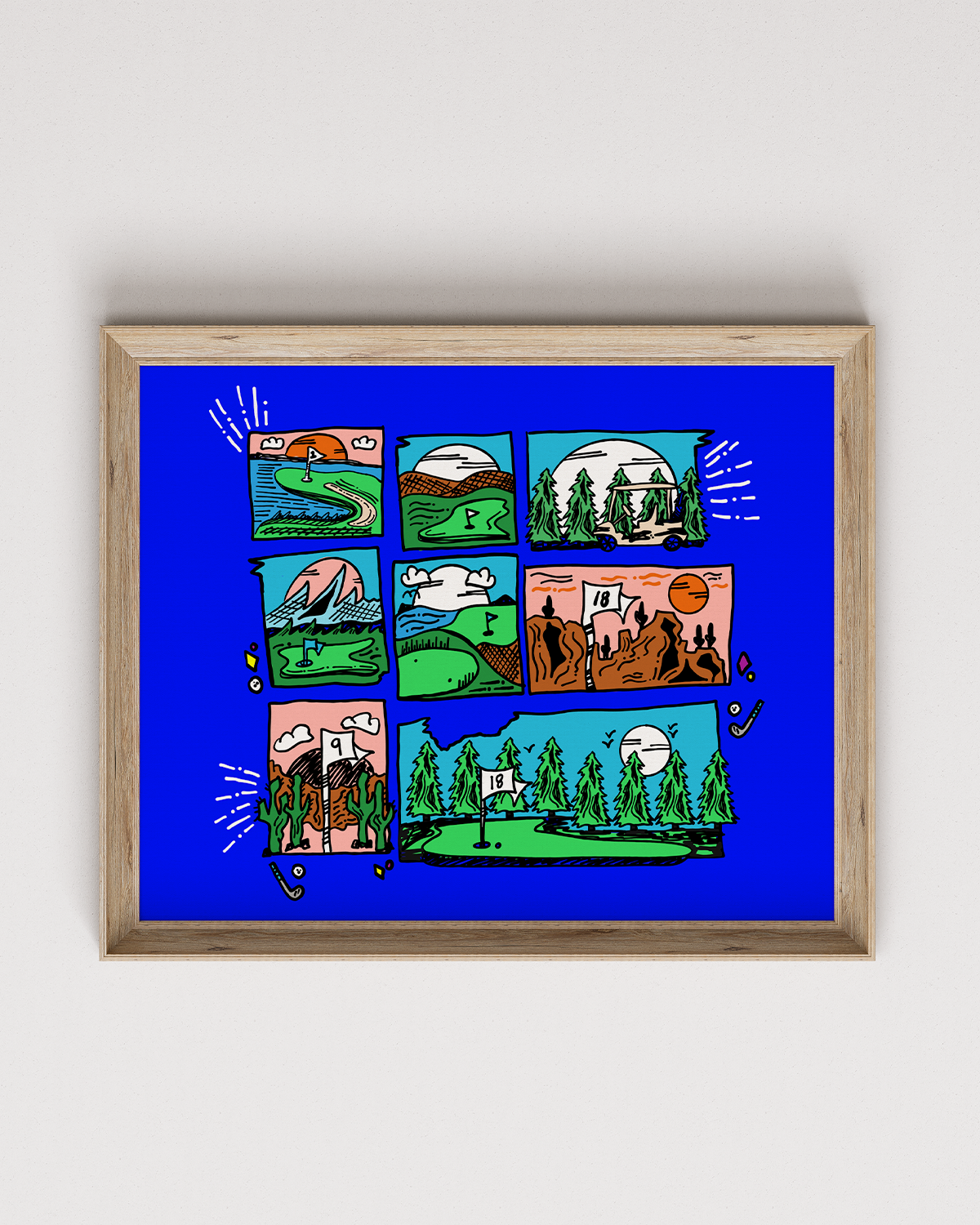 Golf Scenery Poster