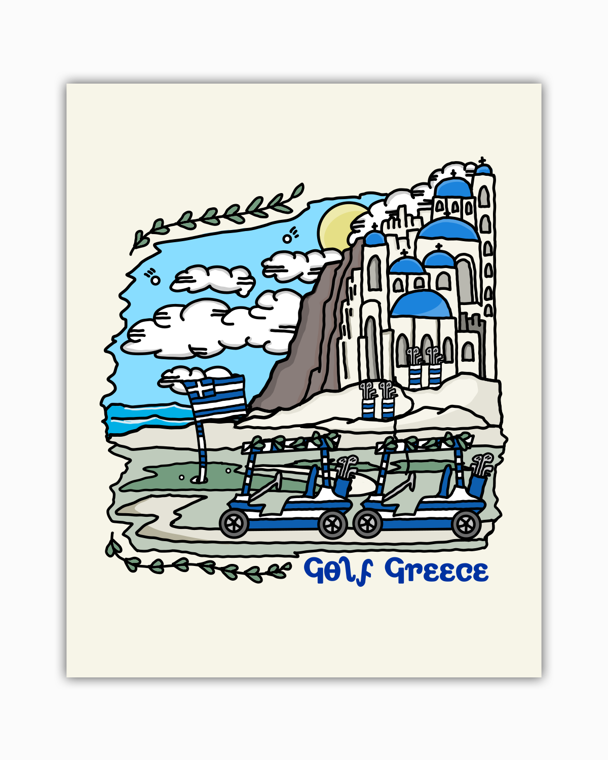 Golf Greece poster