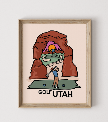 Golf Utah Poster