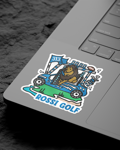 Detroit Football x Golf Sticker