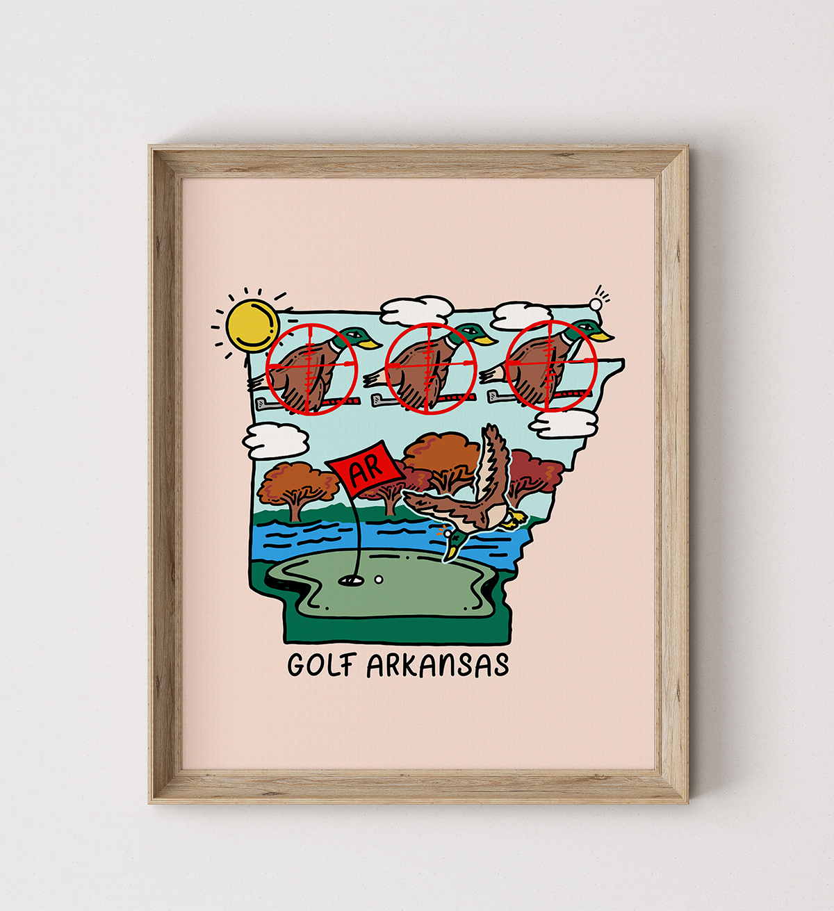Golf Arkansas Poster