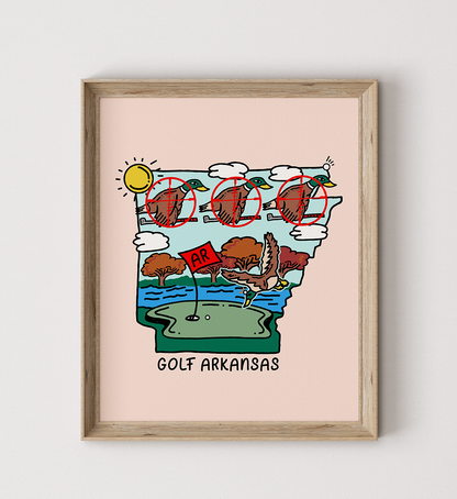 Golf Arkansas Poster