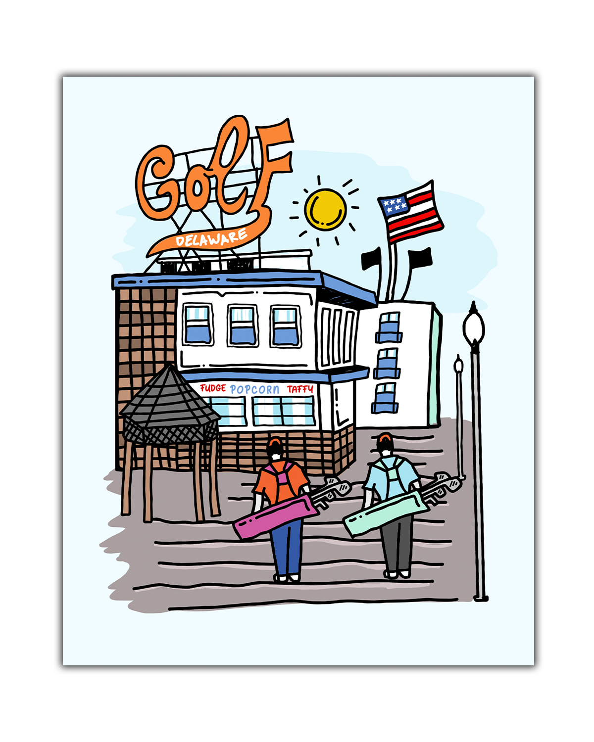 Golf Delaware Poster