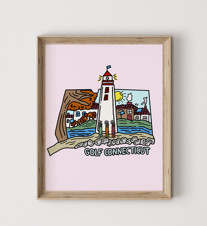 Golf Connecticut Poster